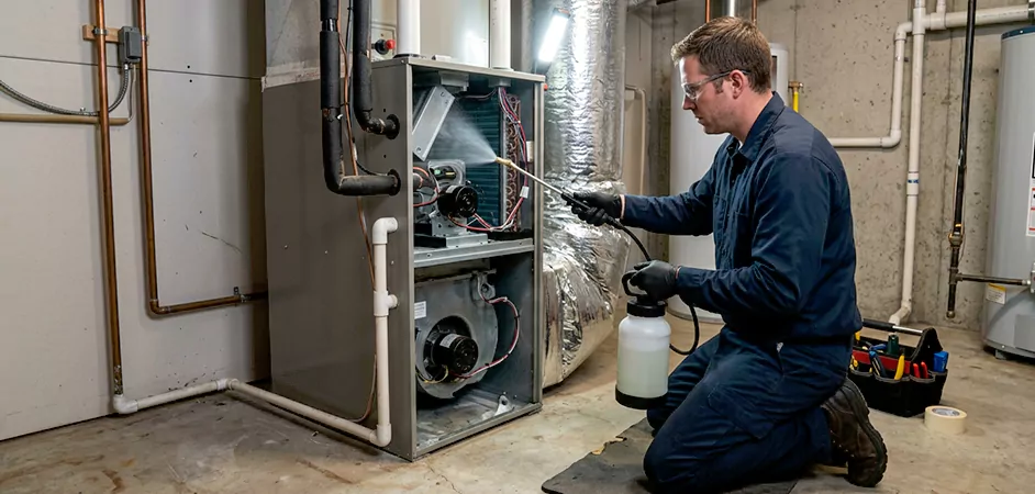 Air Handler Antimicrobial Treatment in Camden