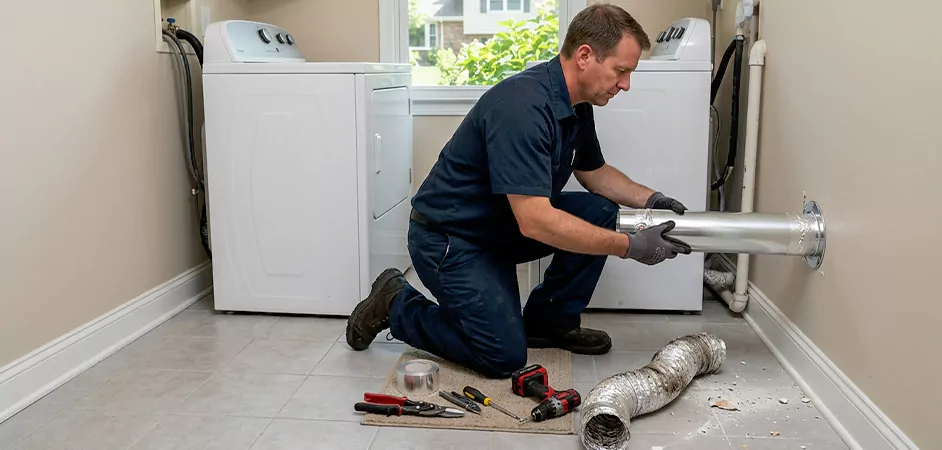 Dryer Vent Replacement in Camden