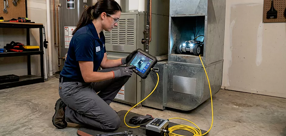 Robotic Duct Inspection in Camden